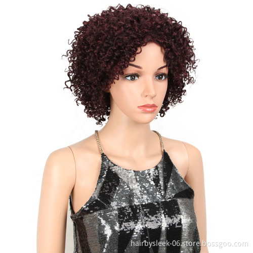 MAGIC Premium Synthetic Heat Resistant Hair Wigs 12"Inch Short Wig African Kinky Curly Synthetic Hair Wig